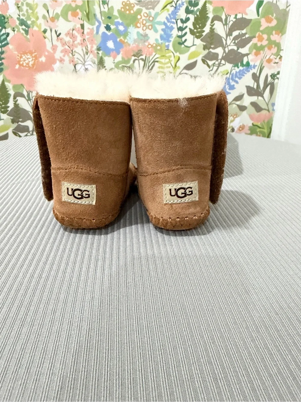 UGG Chestnut Infant Booties with Plush Shearling